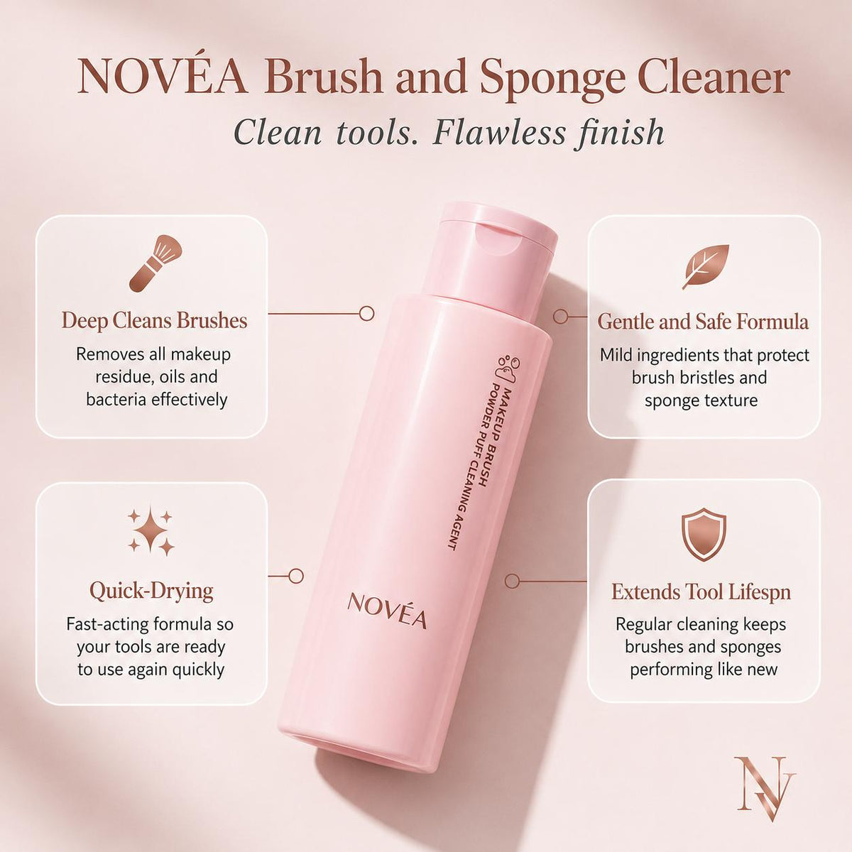 NOVÉA™ Clean Slate Brush & Sponge Cleanser