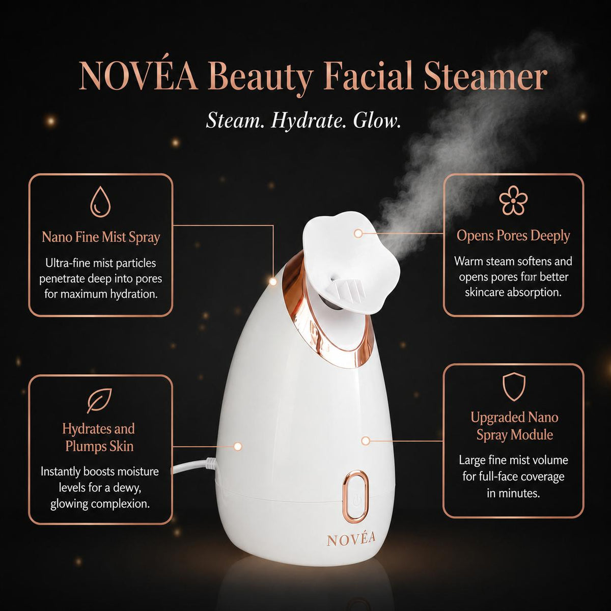 NOVÉA™ Nano Mist Facial Steamer