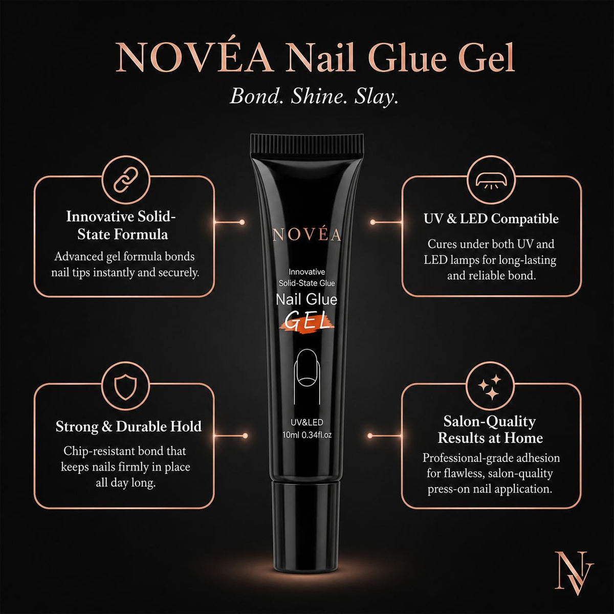 NOVÉA™ Bond & Hold Nail Glue Gel